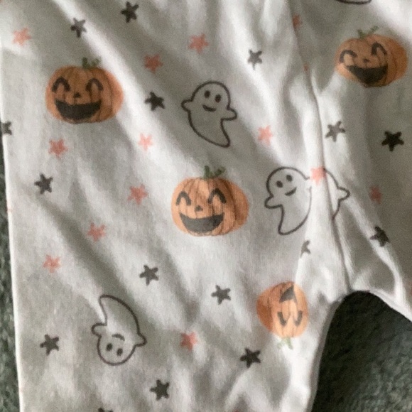 My first Halloween Lila and Jack long sleeve embroidered onesie and pants - Picture 3 of 9